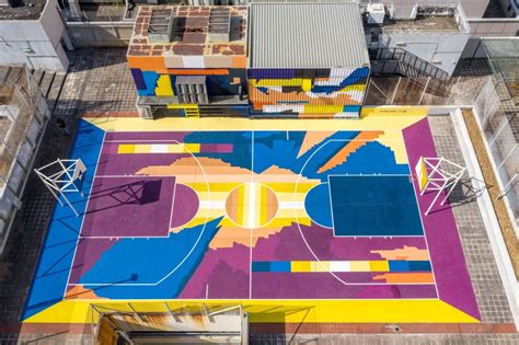 Basketball Court Murals | Public Art — Blank Walls