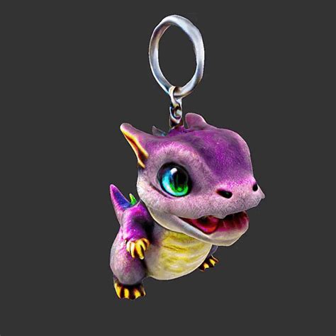 Dragon keychain- figure-free-toy-3dprint-k1-stl-pokemon-lego | 3D models download | Creality Cloud