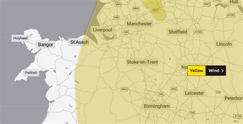 Further weather warning for wind issued for Wrexham with "strong winds ...