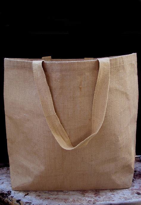 Large 20" Burlap Tote Bags with Handles