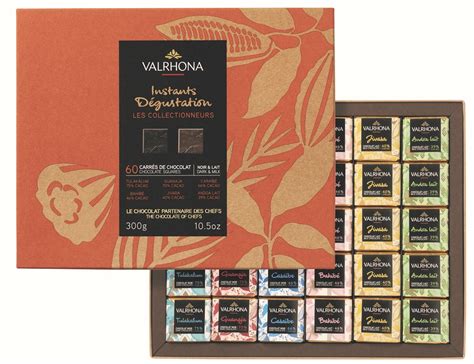 Buy Valrhona, Assorted Chocolate Tasting Squares 300g