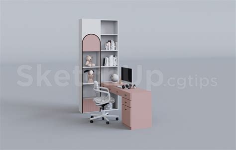 9869. Free Sketchup Desk Model Download