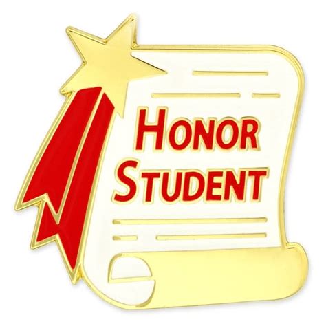 Honor Student Scroll Pin in 2021 | Honor student, Student, School clubs