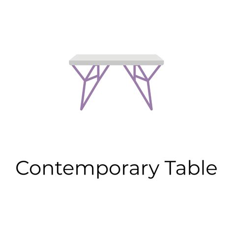 Trendy Contemporary Table 13956444 Vector Art at Vecteezy