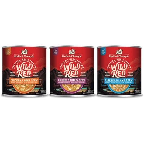 STELLA & CHEWY'S Wild Red Variety Pack Grain-Free Wet Dog Food, 10-oz ...