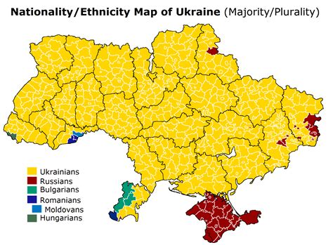 Ethnicity map of Ukraine (2016) : r/MapPorn