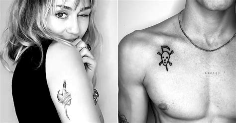 Miley Cyrus and Cody Simpson Get New Tattoos — Hers of a Dagger Through ...