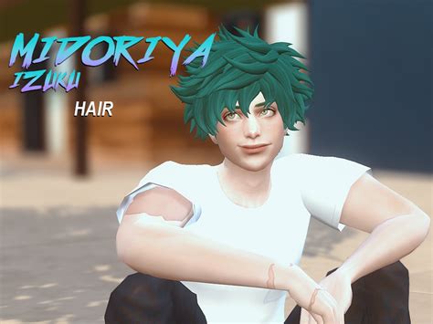 BNHA - Deku Hair | drosims on Patreon | Sims hair, Sims 4 hair male ...