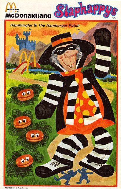 McDonalds - Slaphappys Stickers - Hamburgler Less Ugly Variant - 1973 by JasonLiebig, via Flickr ...