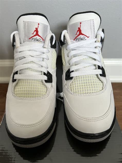 Nike NIKE AIR JORDAN RETRO 4 'WHITE CEMENT" | Grailed