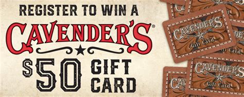 2022 My Cavender's Gift Card Giveaway - Cavender's Ranch