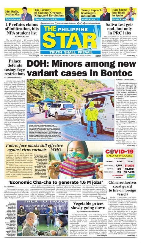 Get digital access to The Philippine Star - January 24, 2021 issue ...