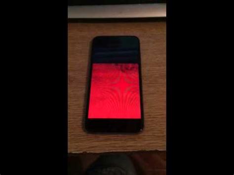 iPhone 6 manzanita pantalla roja - YouTube