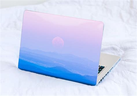 Pink moon - Pastel Laptop skin, sticker MacBook Pro, Skin MacBook decal ...