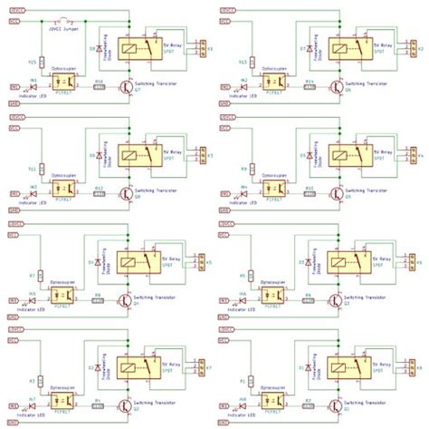 8 Channel Relay Module Circuit Diagram