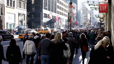 Large Crowd Of People On New York City Stock Footage SBV-301093649 ...