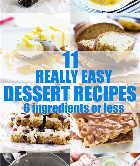 11+ really easy dessert recipes (6 ingredients or less) - Scrummy Lane