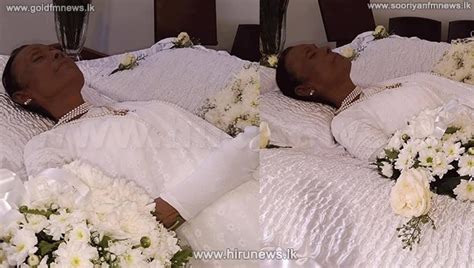 Actress Anula Bulathsinhala’s funeral today at Borella Cemetery - Hiru ...