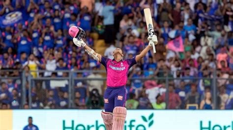 Yashasvi Jaiswal smashes multiple records with maiden century in MI vs RR tie | Crickit