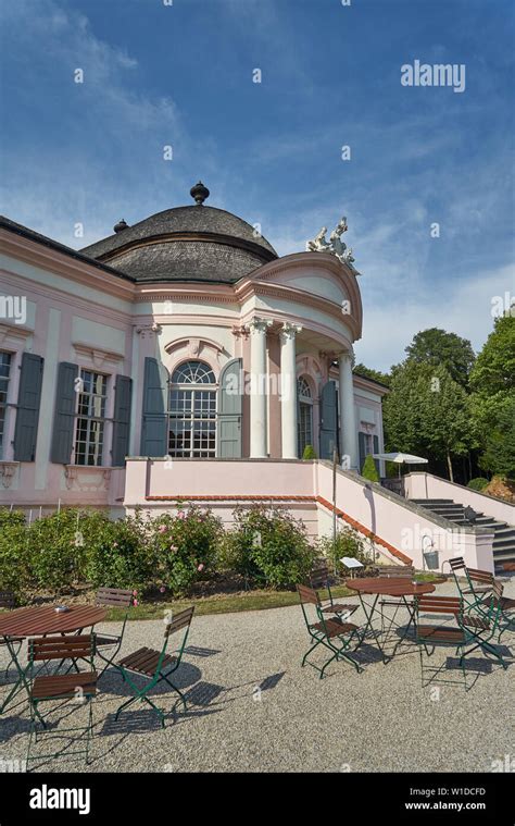 Melk abbey gardens and pavilion Stock Photo - Alamy