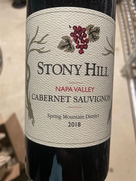 2019 Stony Hill Cabernet Sauvignon, USA, California, Napa Valley ...