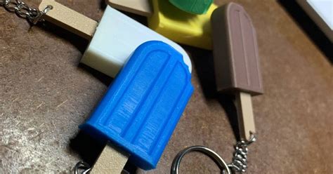 Ice cream / popsicle key chain by Mts 3D prints | Download free STL model | Printables.com