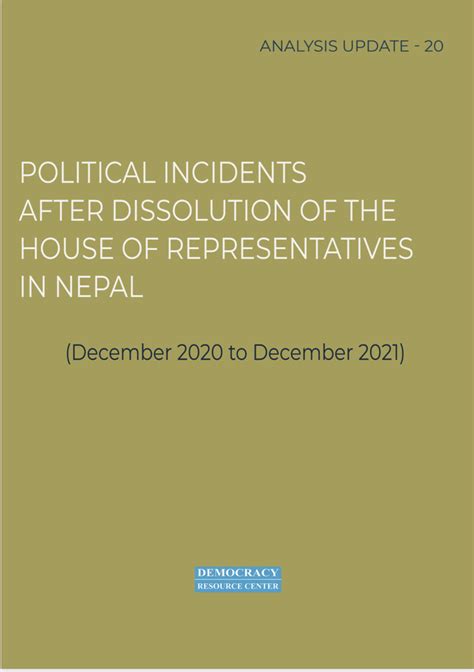 Political Incidents after Dissolution of the House of Representative in ...