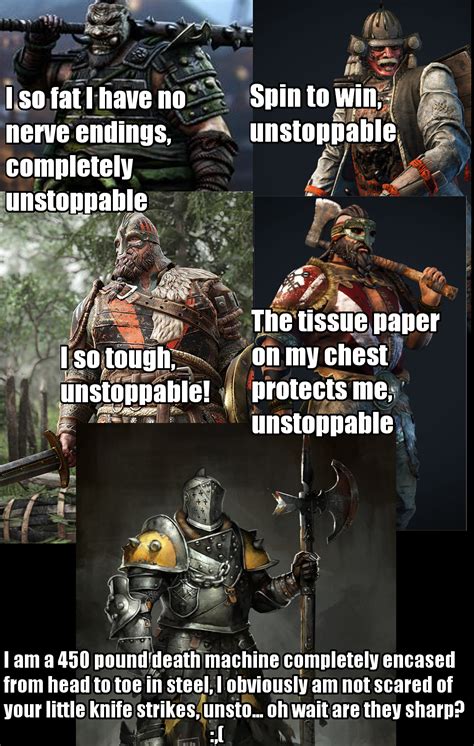 Something about the lawbringer just never added up for me : r/forhonor