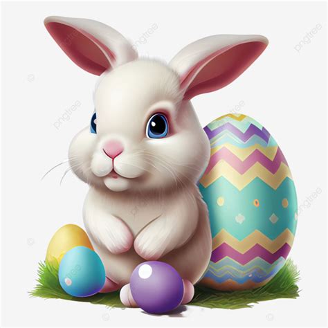 3d Easter Bunny With Eggs, Easter, Ester Egg, Easter Bunny PNG ...