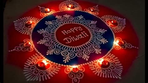 Diwali rangoli design | biggest galicha rangoli |diwali sanskar bharti ...