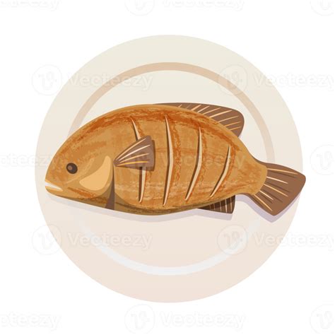 fried fish seafood illustration 20523100 PNG