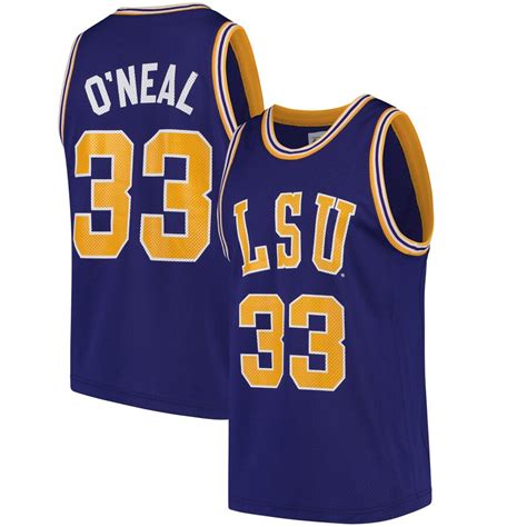 Retro Brand LSU Tigers #33 Shaquille O'Neal Replica Basketball Jersey — Bengals & Bandits