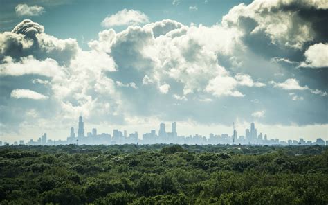 nature, Forest, City, Skyscraper, Skyline Wallpapers HD / Desktop and ...