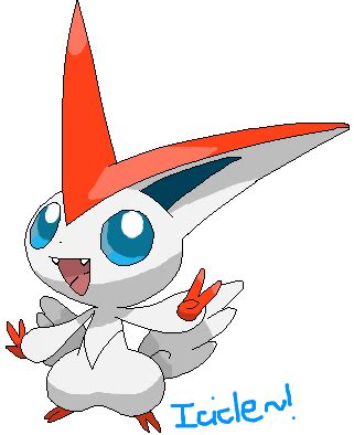 Shiny Victini -Pixel Over- by mizuxhime on DeviantArt