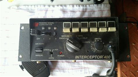 federal signal PA400SS siren police controller lights interceptor 400 microphone | #1923150315