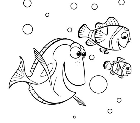 Finding Nemo Coloring Pages Characters