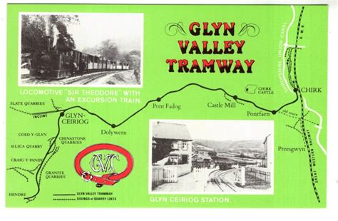 Glyn Ceiriog Station, Glyn Valley Tramway Map, Train | Topics ...