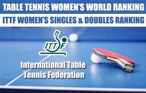 Table Tennis ITTF Women’s Singles and Doubles World RankingTable Tennis ...