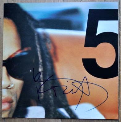 Lenny Kravitz - "5", signed album flat (no Record included) - Catawiki