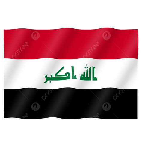 Gambar Bendera Iraq, Irak, Hari Iraq, Hari Kemerdekaan Irak PNG ...