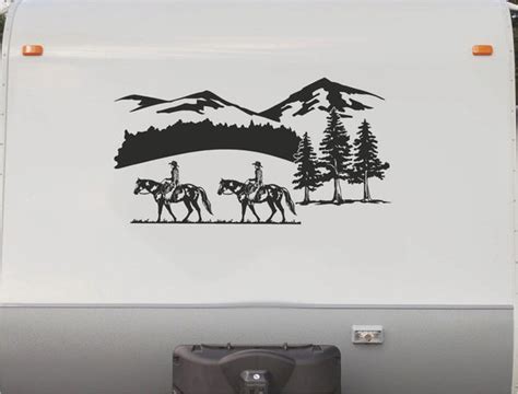 Horse Trailer Auto Decals Equestrian Stickers