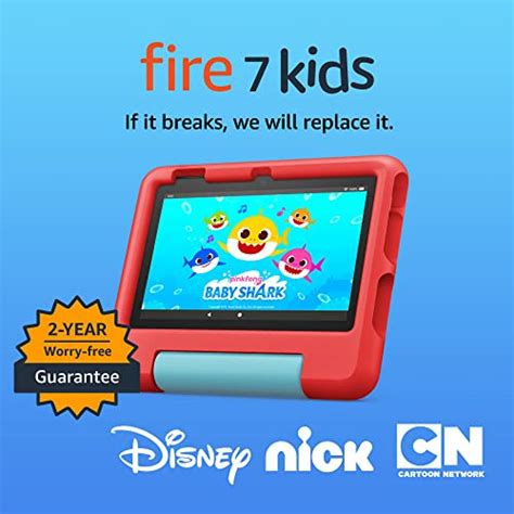 Amazon Fire 7 Kids tablet, ages 3-7. Top-selling 7" kids tablet on Amazon - 2022 | ad-free ...