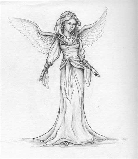 Pencil Sketches Angels Angels Pencil Drawings Angel Pencil Drawing ...