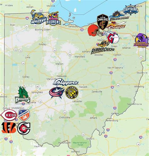 Sports Teams in Ohio - Sport League Maps