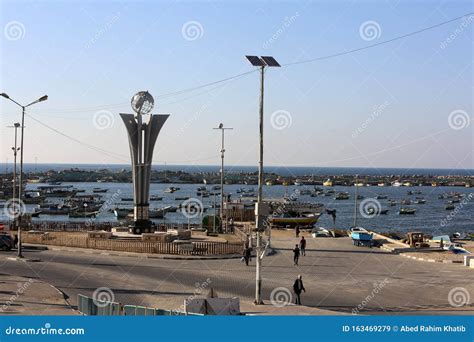 Palestinian Fishermen in the Sea Port, of Gaza City Editorial Stock ...