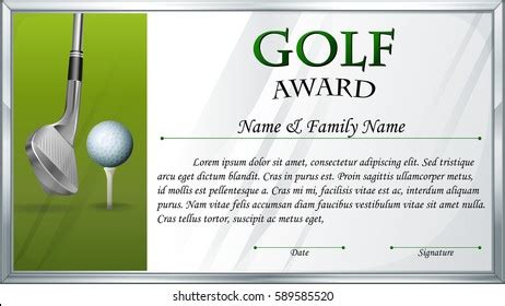 Free Hole In One Certificate Template