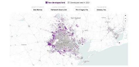 Maps Mania: Urban Sprawl in America