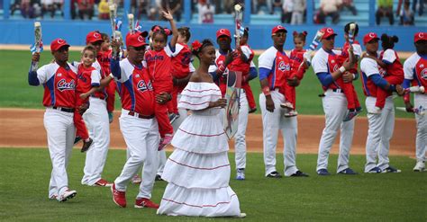 The Cuban National Baseball Team Pre-game Ceremony - NYTimes.com