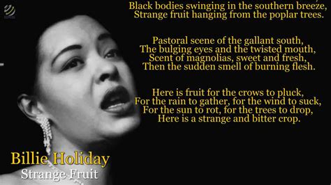 Billie Holiday - Strange fruit (lyric video) [HQ] - YouTube