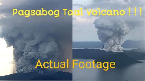 Pagsabog ng Taal Volcano || Actual Footage - YouTube